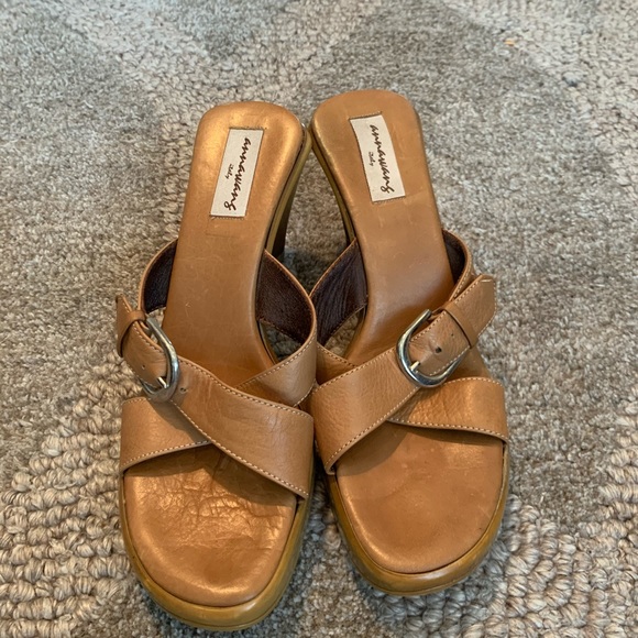 Platform Italian leather sandals - Picture 3 of 7